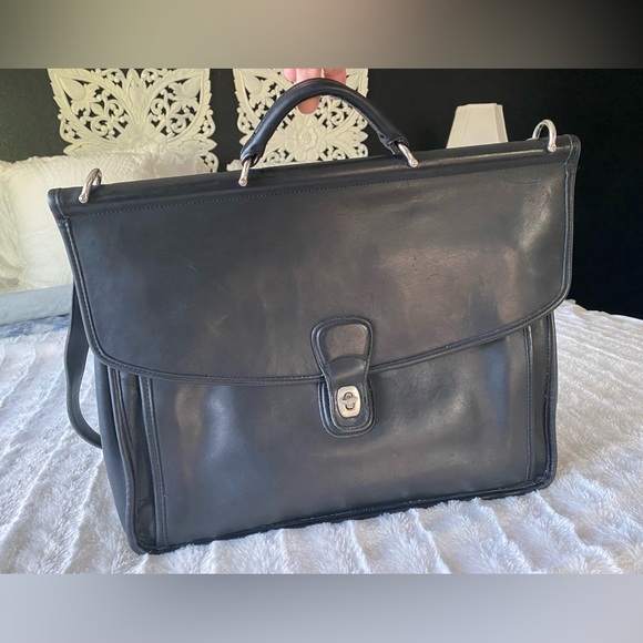 Coach Bags Vintage Coach Leather Crossbody Briefcase Poshmark